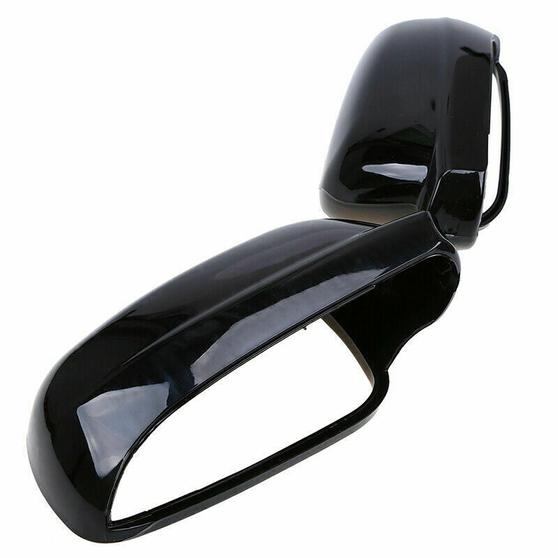 Pair Gloss Black Rear View Mirror Covers Shell Fit VW Golf/R32/GTI/Rabbit 2004