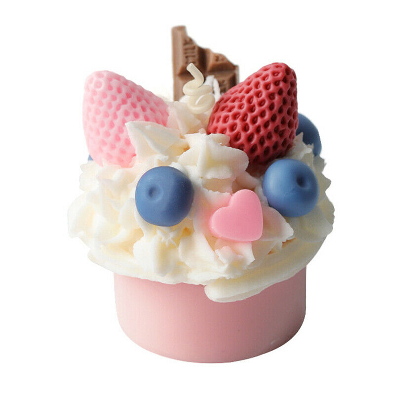 Diy Cupcake Silicone Molds Handmade Craft Soy Wax Scented Candles Mould P.l8