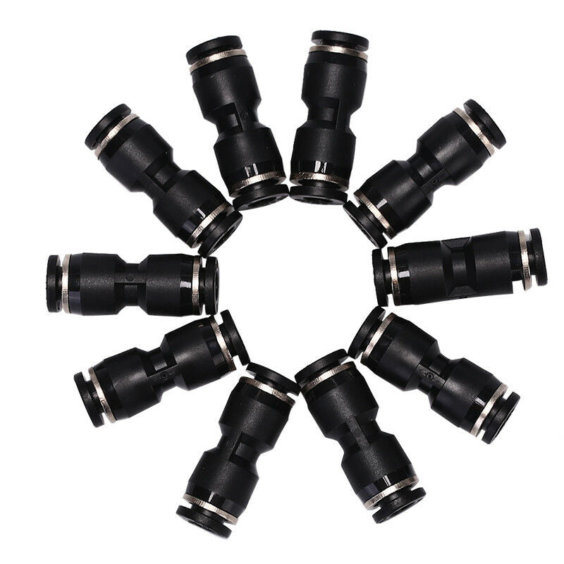 10X Tube od6mm 1/4''pneumatic straight push connector air line quick fitting  Tt
