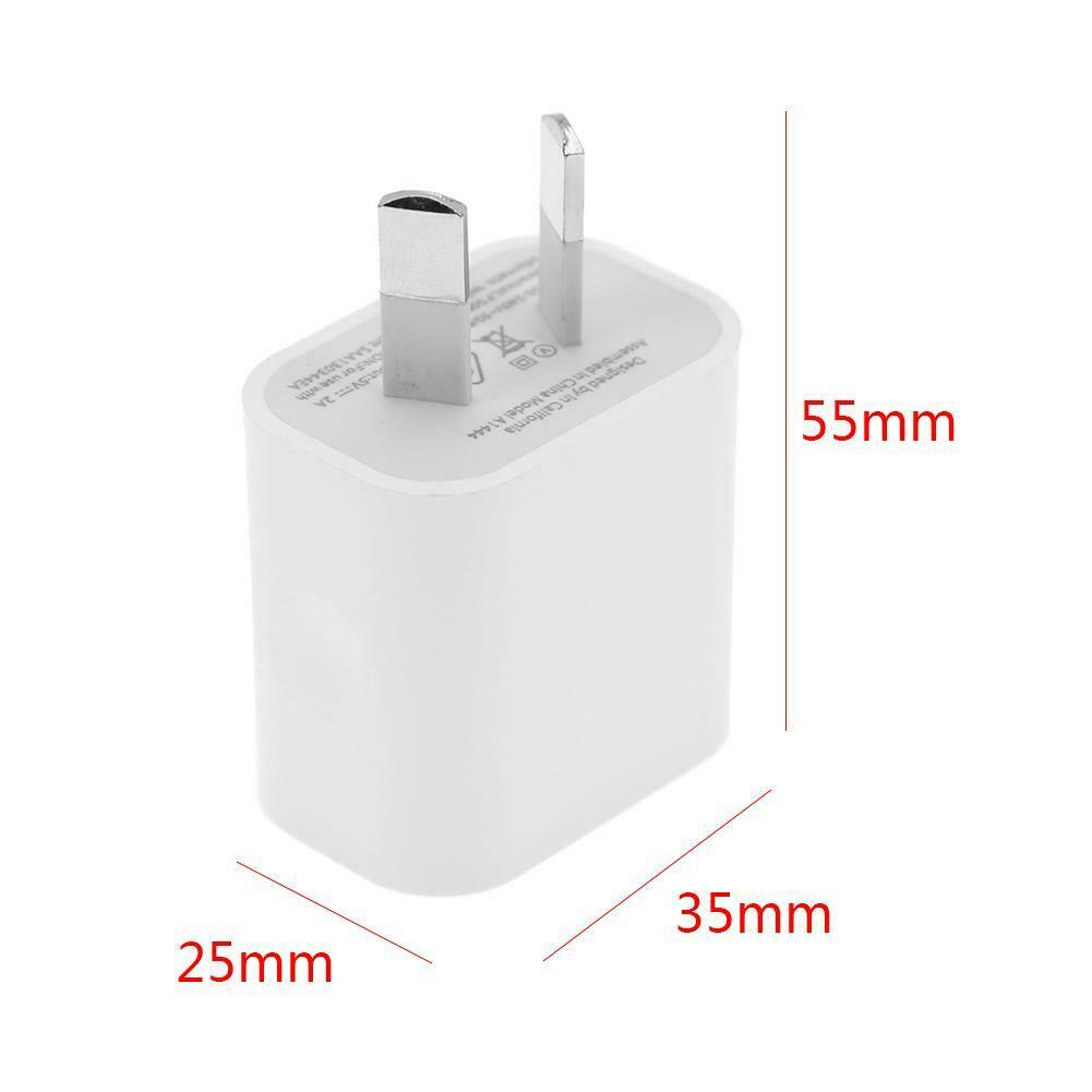 Portable 5V 2A Double Ports AU Plug USB Power Adapter Travel Charger @
