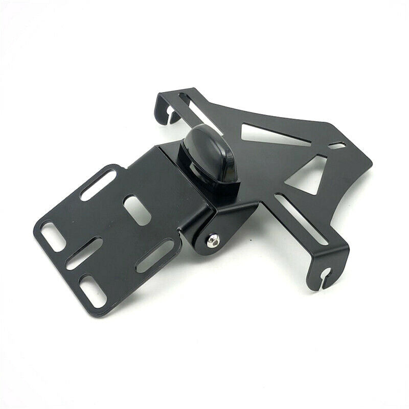 Motorcycle E-Bikes Red Reflective Brake Light Bracket License Plate Holder Kit