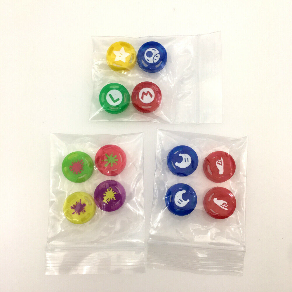 10 Sets Silicone Thumbsticks Grip Cap Mario Luigi for Nintendo Switch Joy-Con