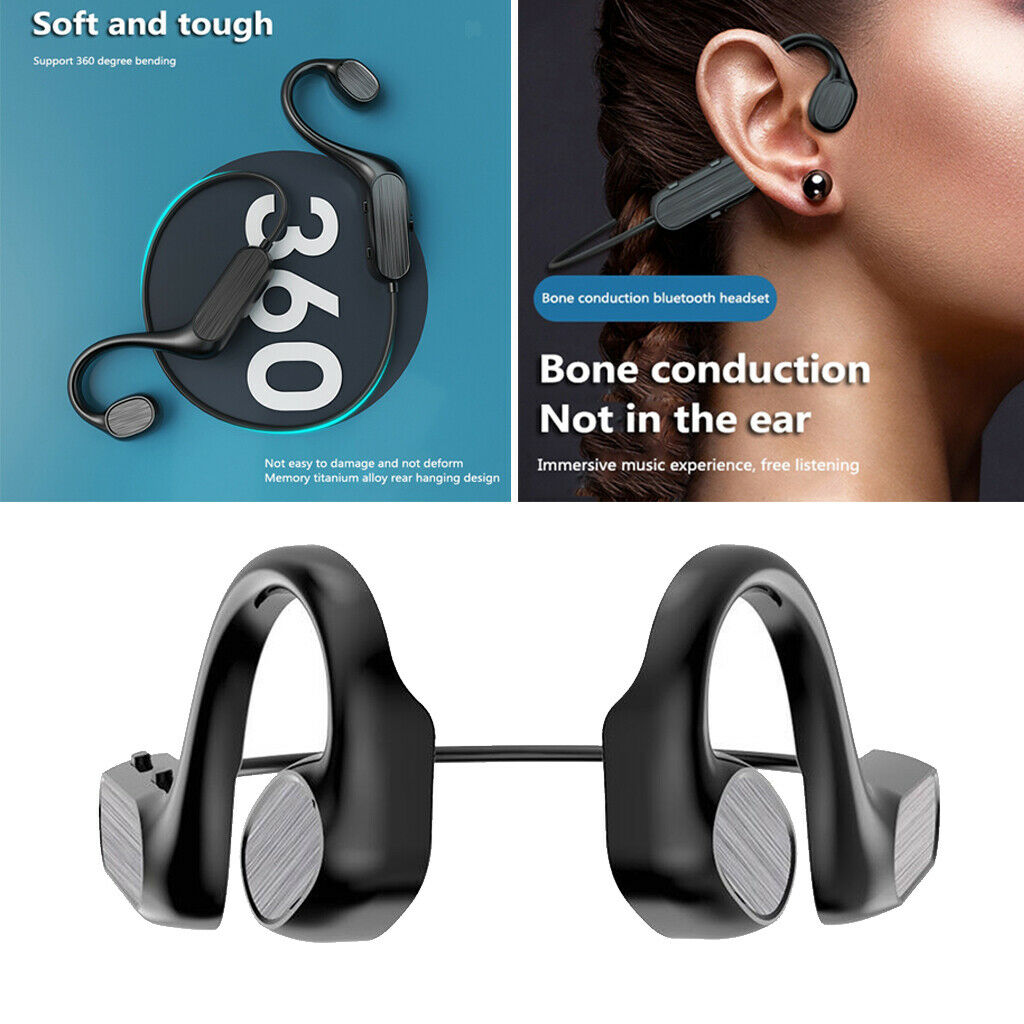 Bone Conduction Wireless Bluetooth5.1 Headset Stereo Headphone Earphone Sport