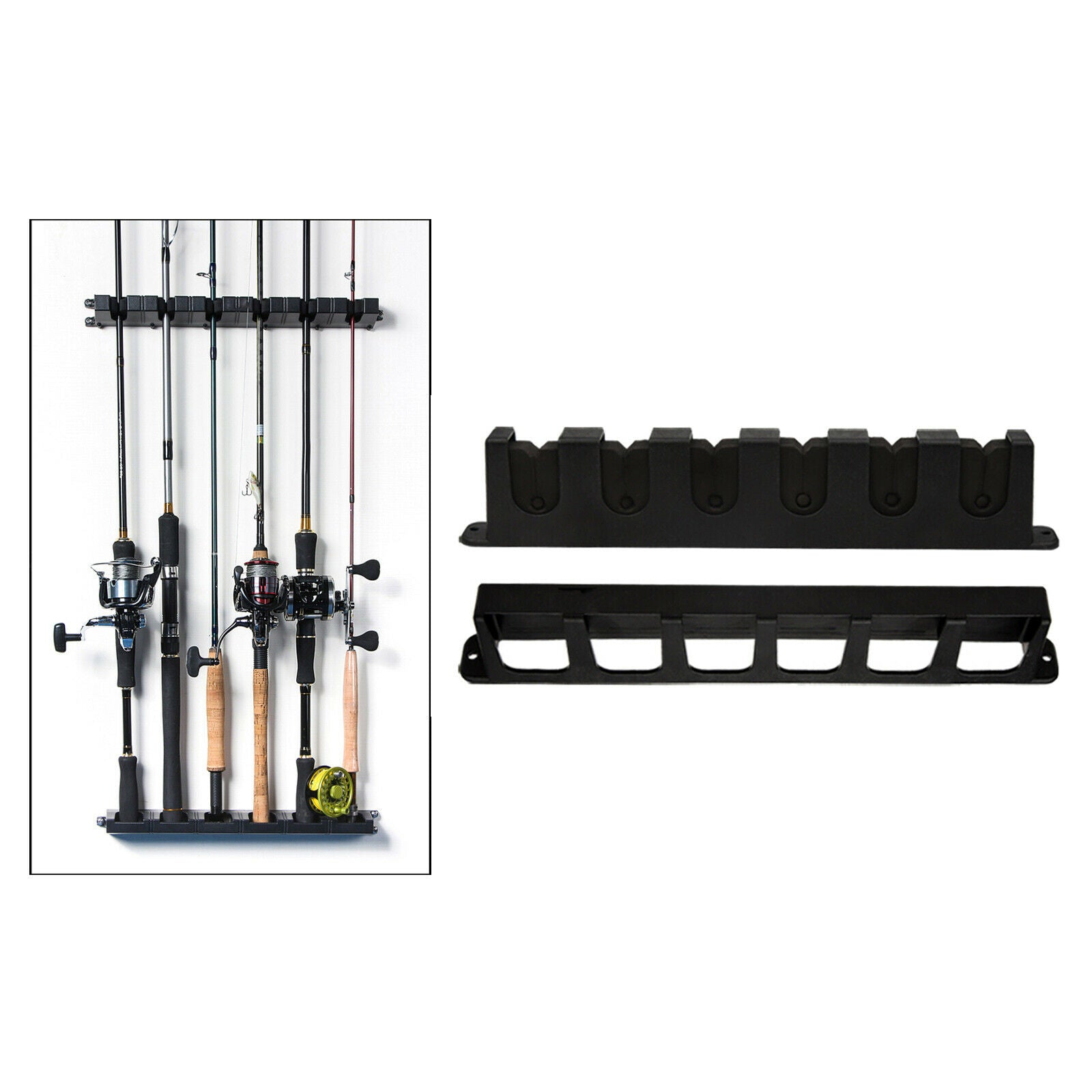 6 Rod Fishing Rod Rack Tackle for Sports Outdoor Indoor Fishing Accessories