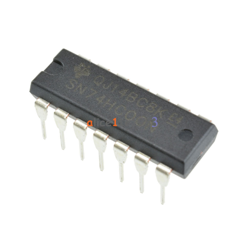 10pcs SN74HC00N 74HC00N IC QUAD 2-INPUT NAND GATE 14-DIP