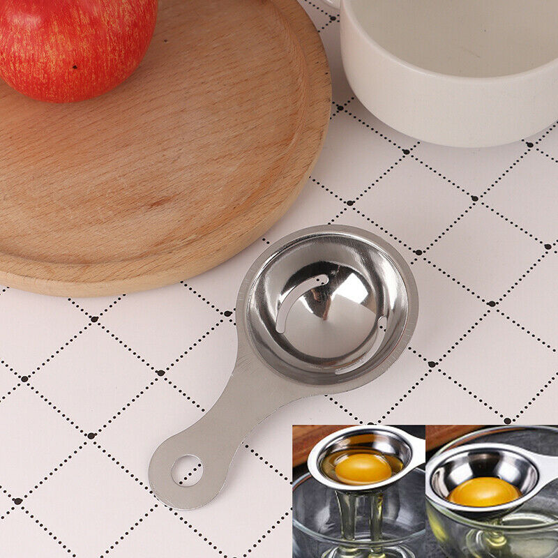 Egg Tool Stainless Gadget Separator Yolk Filter Cooking Home Steel White .l8