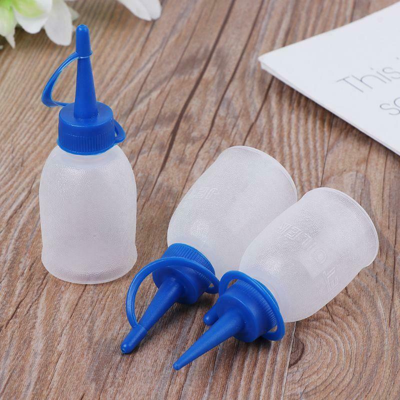 10X Plastic Squeeze Bottle Small Squirt Jet Sauce Condiment Ketchup Mayo Oil kit