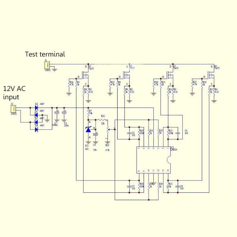 150W 10A Constant Current Electronic Load Tester Battery Discharge Capacity Test