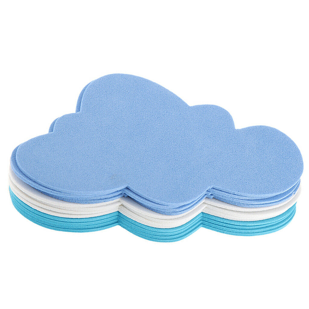 3X 12pcs Mixed Foam Clouds Shapes Kids Children Decooration Crafting DIY