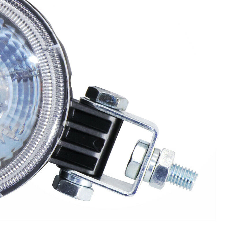 2PC 12V Car LED Fog Lamp Running Light White Daylight Motorcycle Spotlight 6500K
