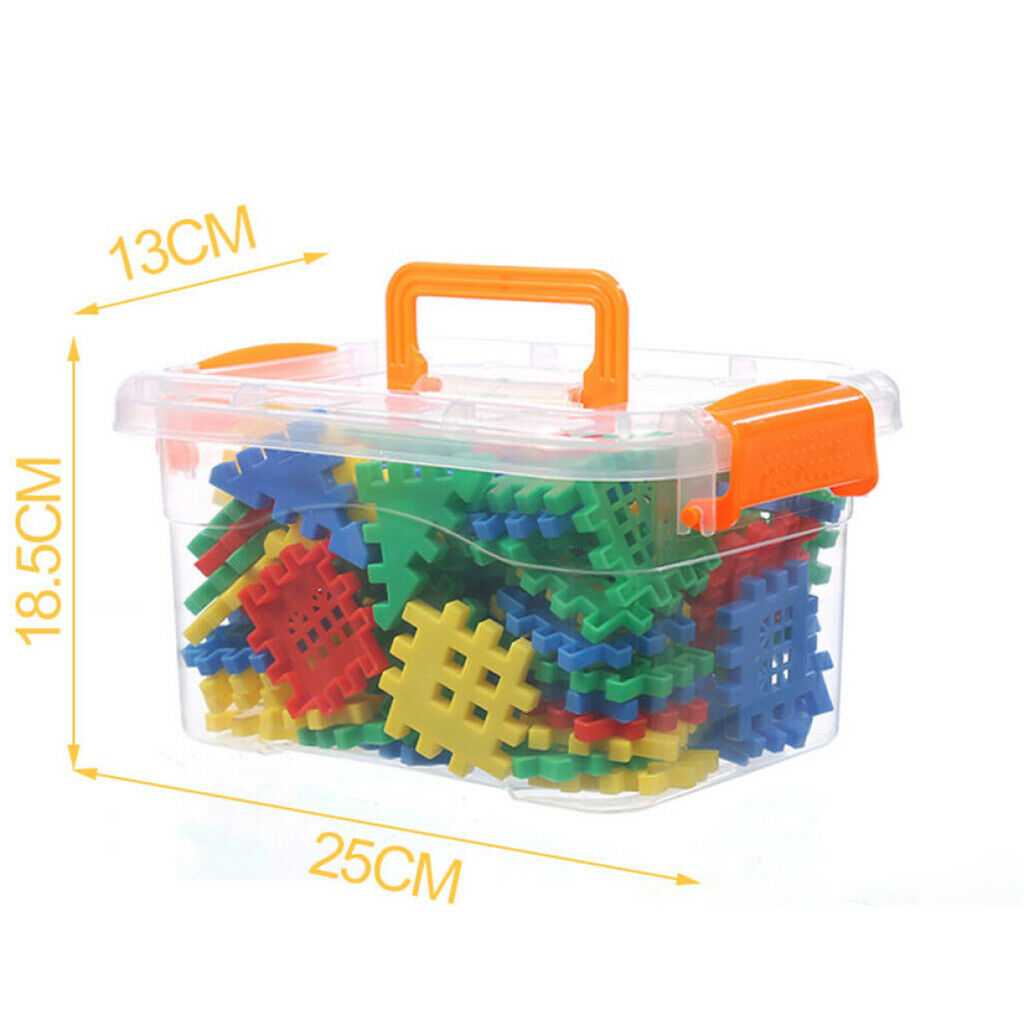 100X Building Blocks Toys for Educational Kids Gifts DIY City House Roof