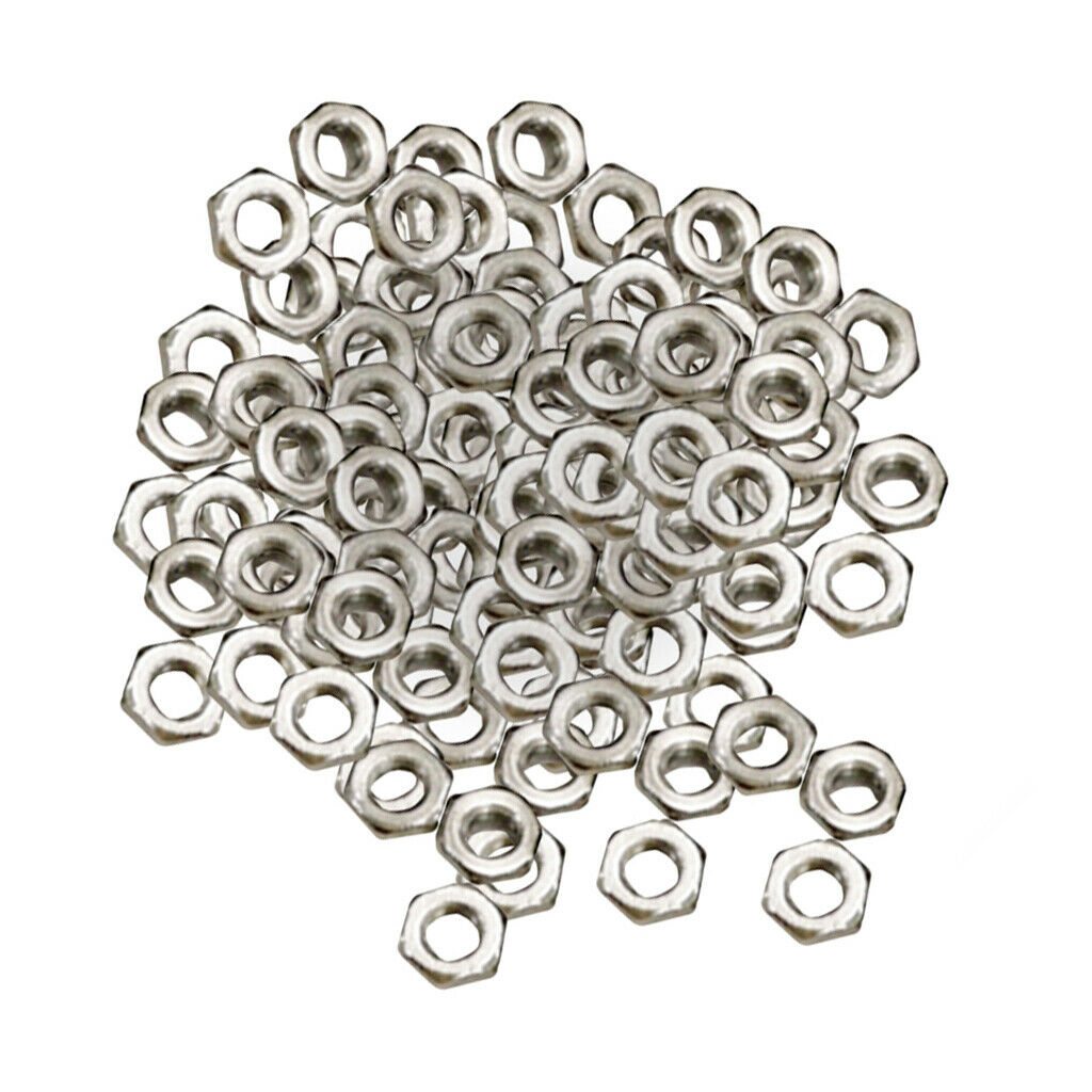 100pcs M3 Nuts A2 Stainless Steel Hex Nuts To Match Our Bolts and Bolts