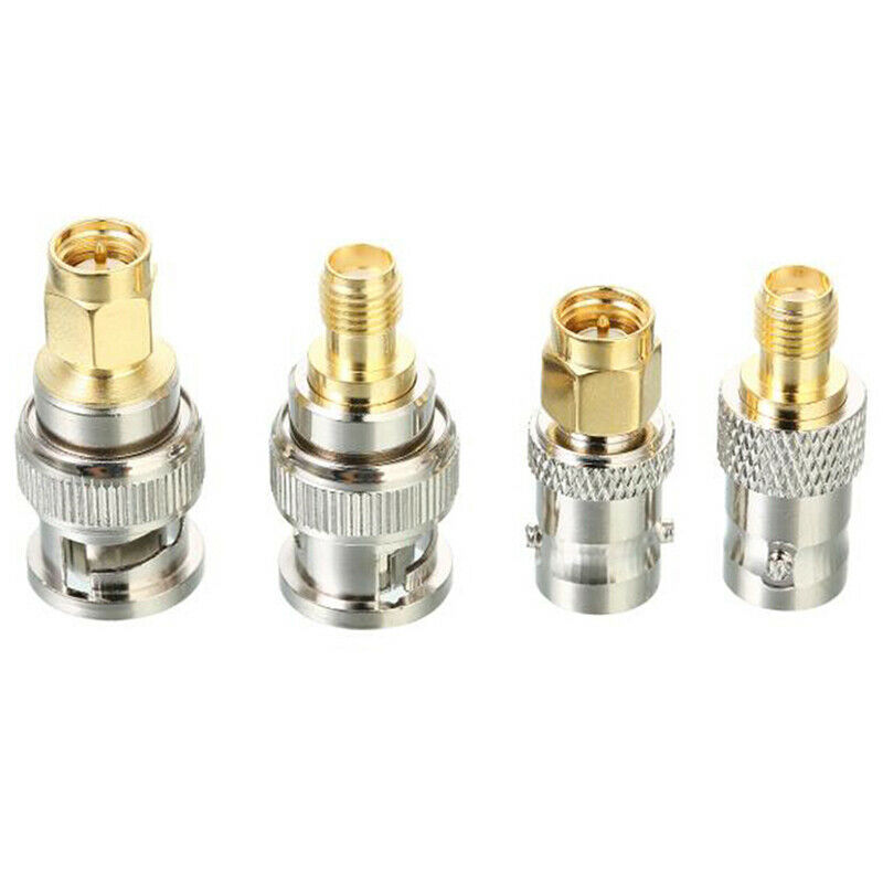 4pcs BNC To SMA Connectors Type Male Female RF Connector Adapter Test Con.l8