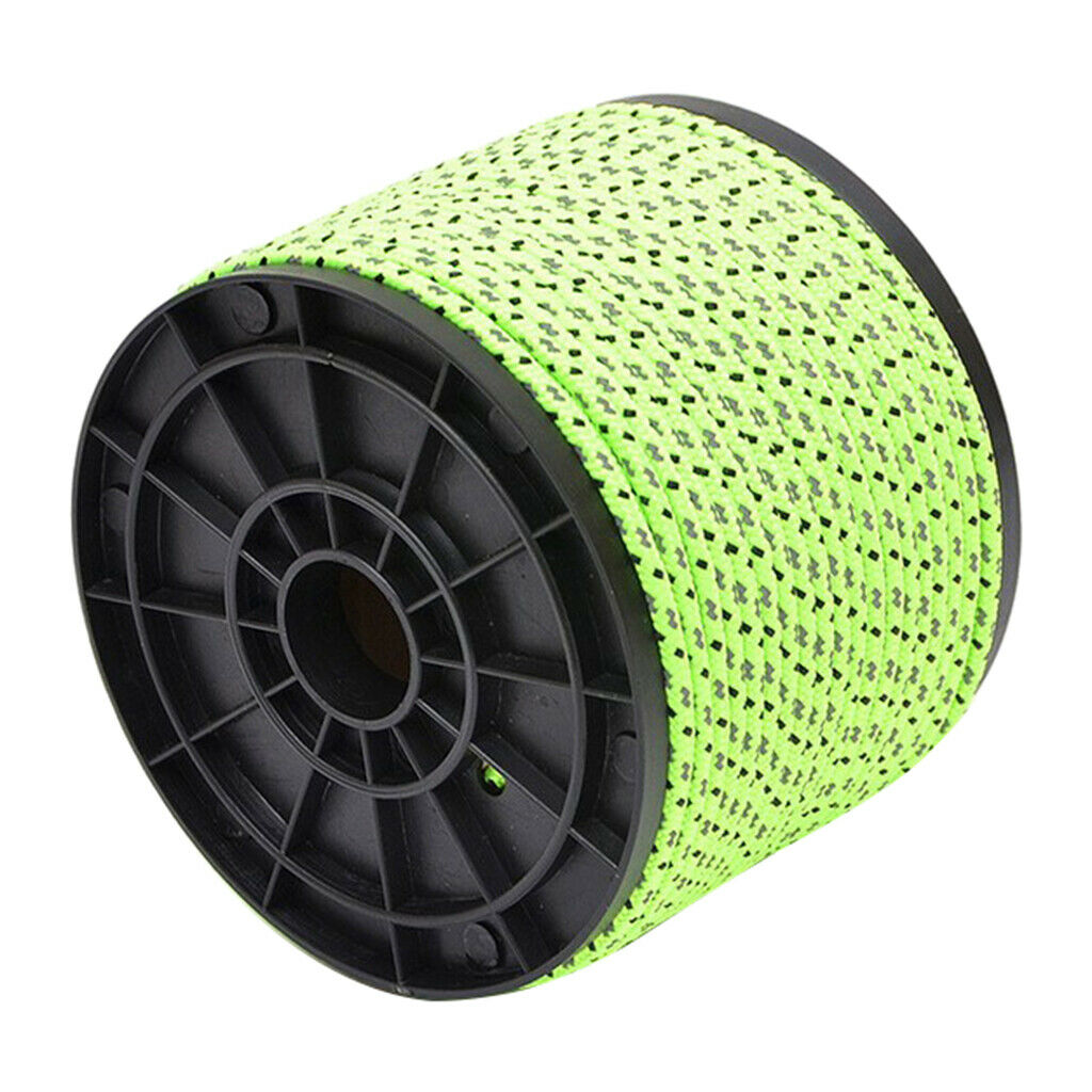 164ft Reflective Guyline Camping Tent Rope Reel Runners Guy Line Cord Paracord
