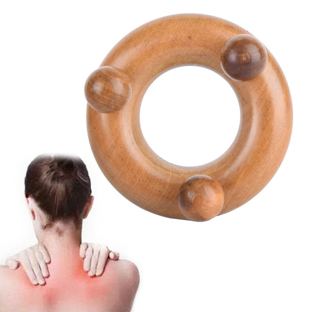 New Wood Body Reflexology Acupuncture Shiatsu Massager Roller Meridi zgJC.l8