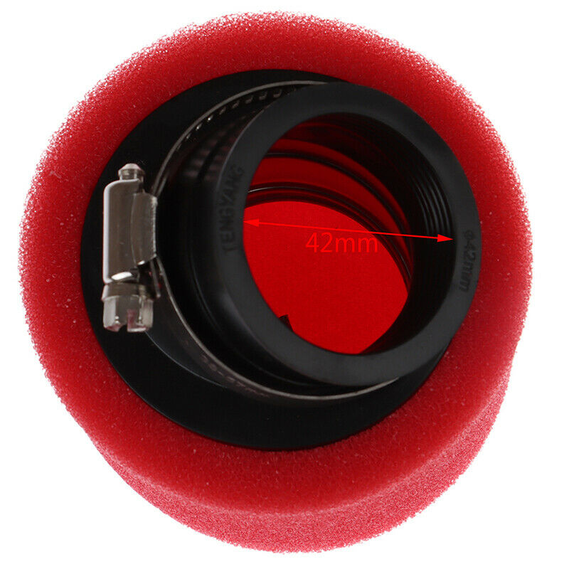 1Pcs Pit Dirt Bike Air Filter Red 42mm 140cc 150cc 160cc Pitbike Motorc.fJCAUDF