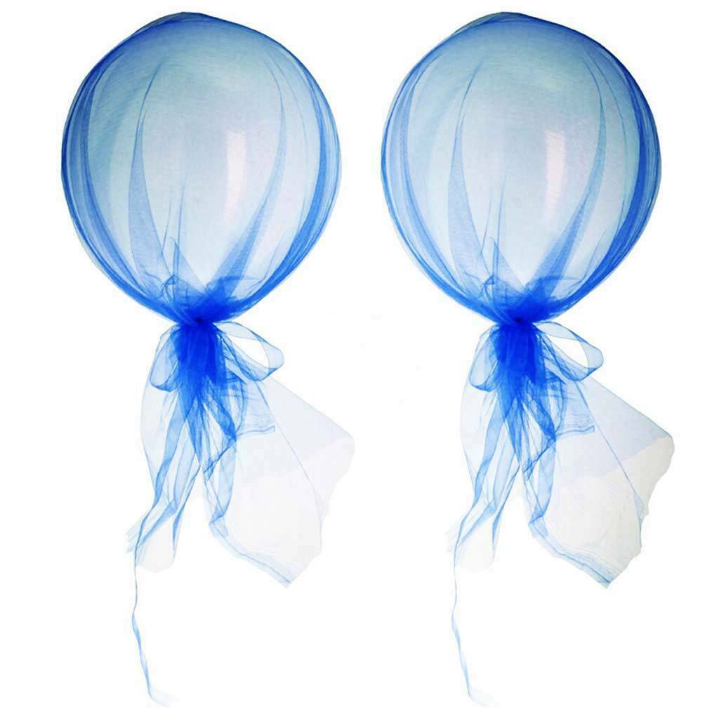 10pcs Colorful Latex Balloon Tulle Wrapped Wedding Party Decoration 12 inch
