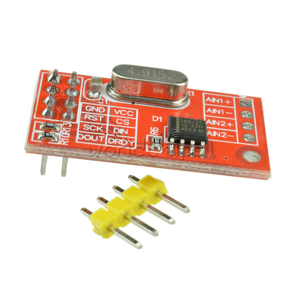 3.3V/5V Dual 16-bit AD7705 Dual 16-bit ADC Data Acquisition Module SPI MCU LM285