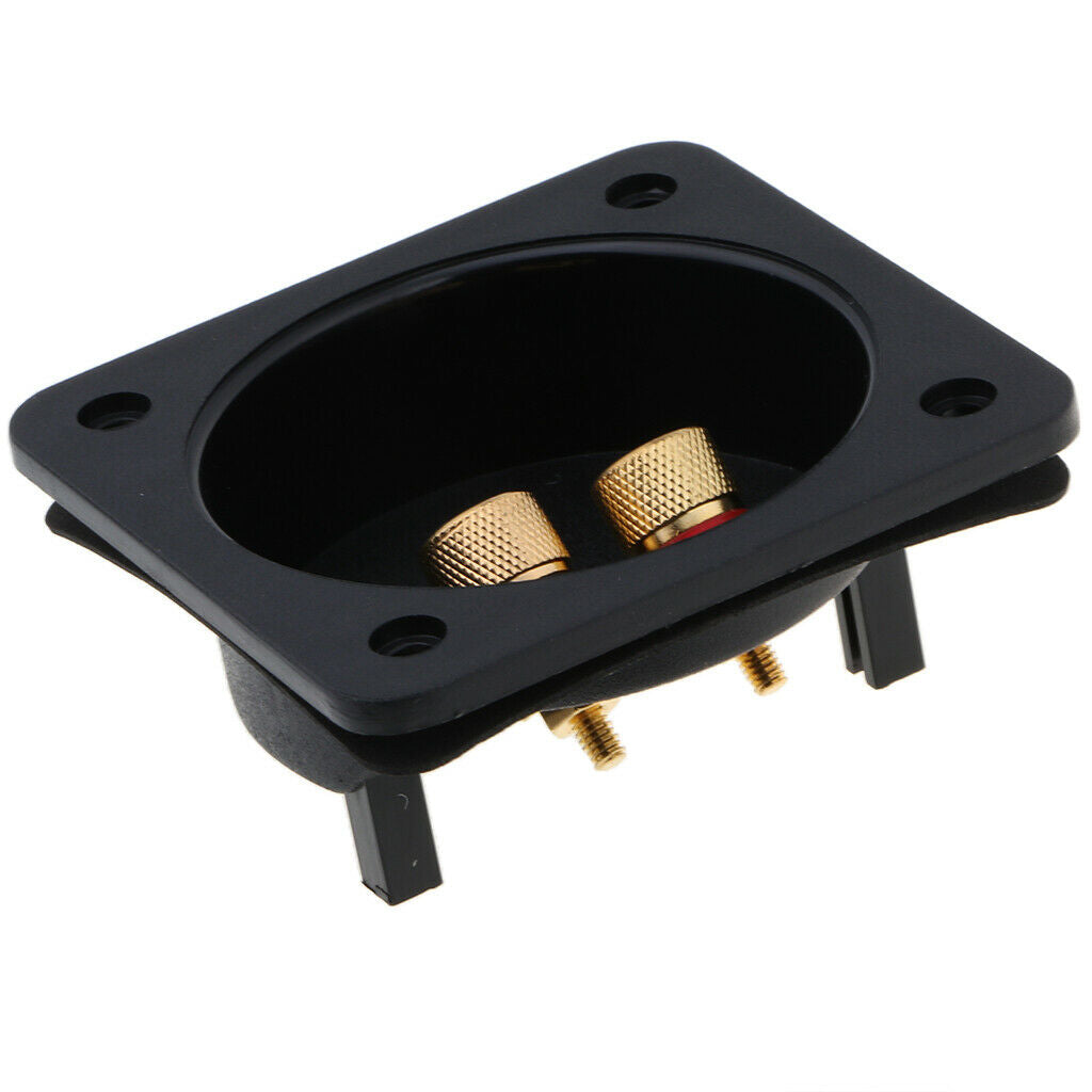 DIY 2-Way Speaker Box Terminal Binding Post Square Screw Cup Connector Subwoofer