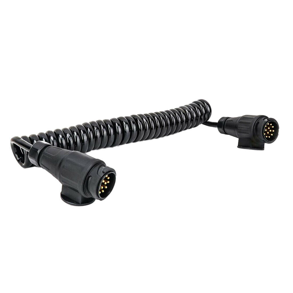 13 Pin Trailer Plug Wiring Spring Cable Connector Adapter Trailer Caravan