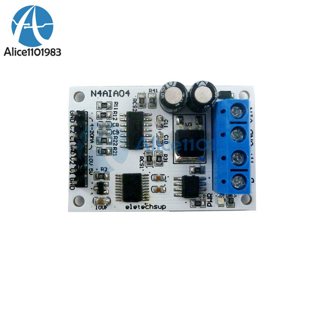 4 Channel Voltage Current Analog Acquisition RS485 Module 9V 12V 24V N4AIA04 RTU