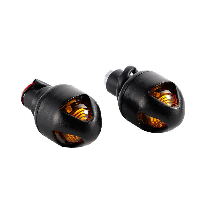 2pcs 7/8'' Motorcycle Bikes Handlebar w/ LED Light Grips Bar End Cap Plug Slider