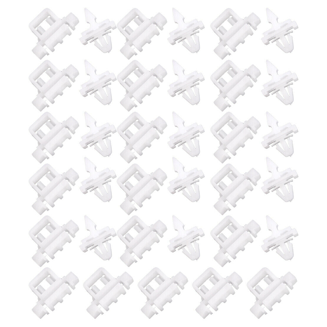 35x White Door Quarter Panel Moulding Trim Clips fit for Benz fr W190 W201 W124