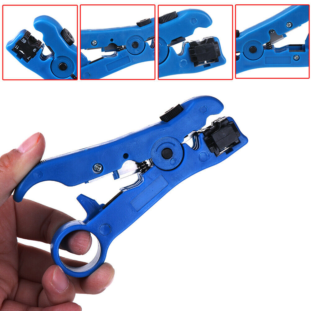 Coaxial Cable Wire Cutter Stripping Tool CAT 5 RG 59/6 RG 7/11 Stripper Too TH
