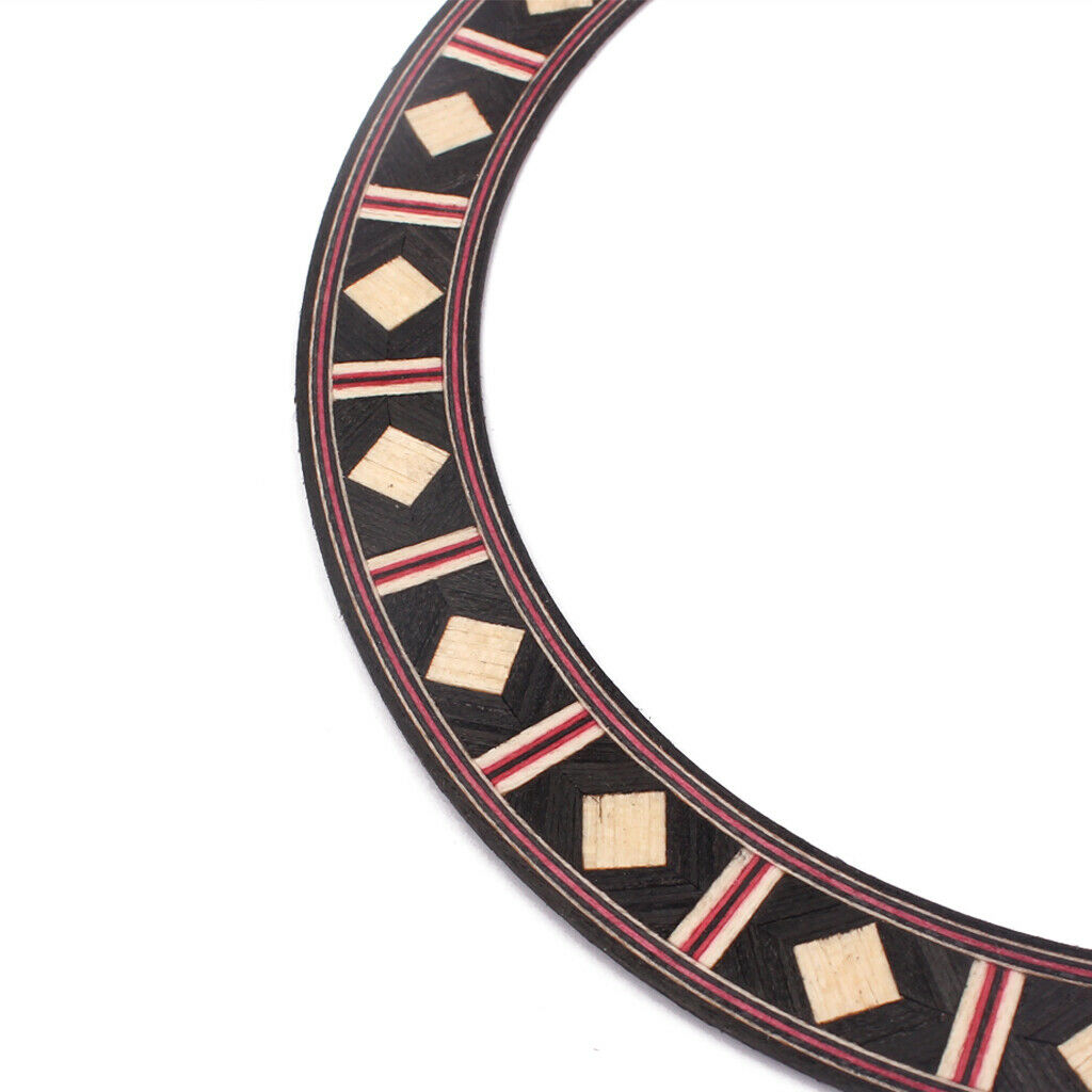 3Pcs Acoustic Guitar Rosette Wood Soundhole Inlay Rosette Luthier Tool Parts