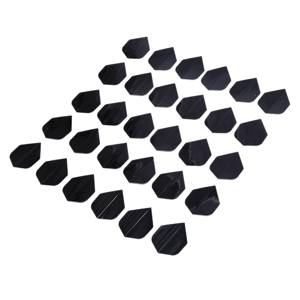 30 Pcs/lot High Quality Simple Pure Black Dart Flights for Outdoor Sport.l8