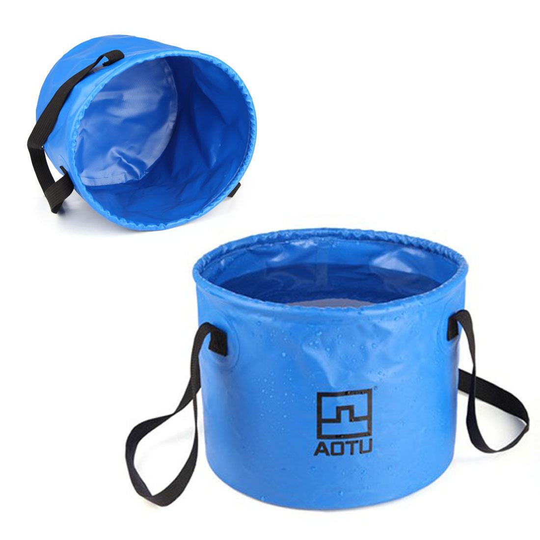 Outdoor Folding Water Bucket Hydration Bag 12L Camping Hiking Washbasin Bucket