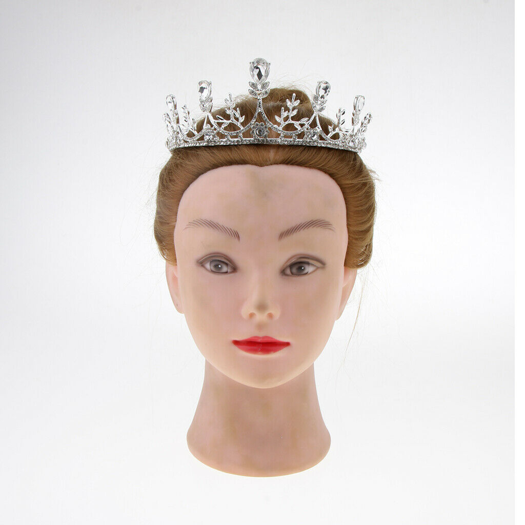 Bridal Crystal Rhinestone Leaves Tiara Crowns Hairband Wedding Hair Decor