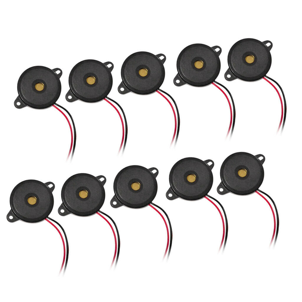 10pcs 3.6KHz DC 12V Piezo Passive Buzzer, 10pcs Electronic Buzzer Alarm