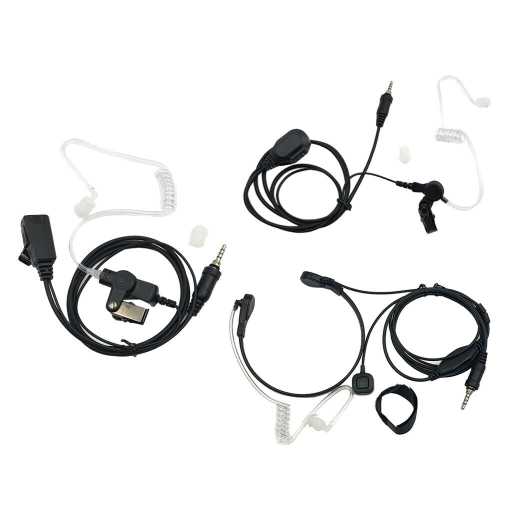 Clip Earpiece Headset with Microphone for Yaesu Vertex VX-127 FT-270 PY-6321