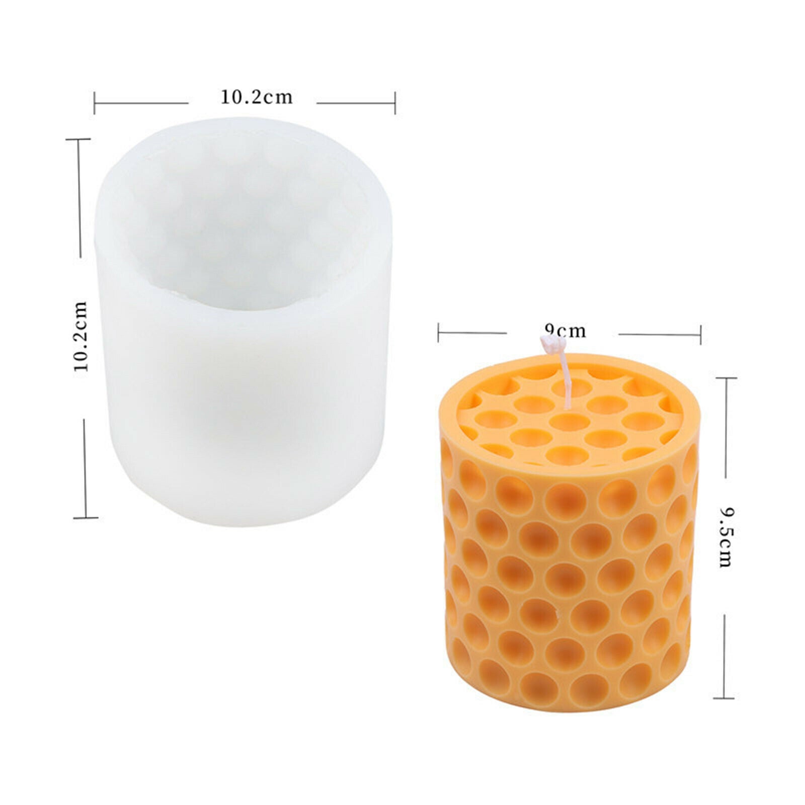 Durable Honeycomb Candle Mold Crayon Wax Melt Soap Mould Mold Handcraft