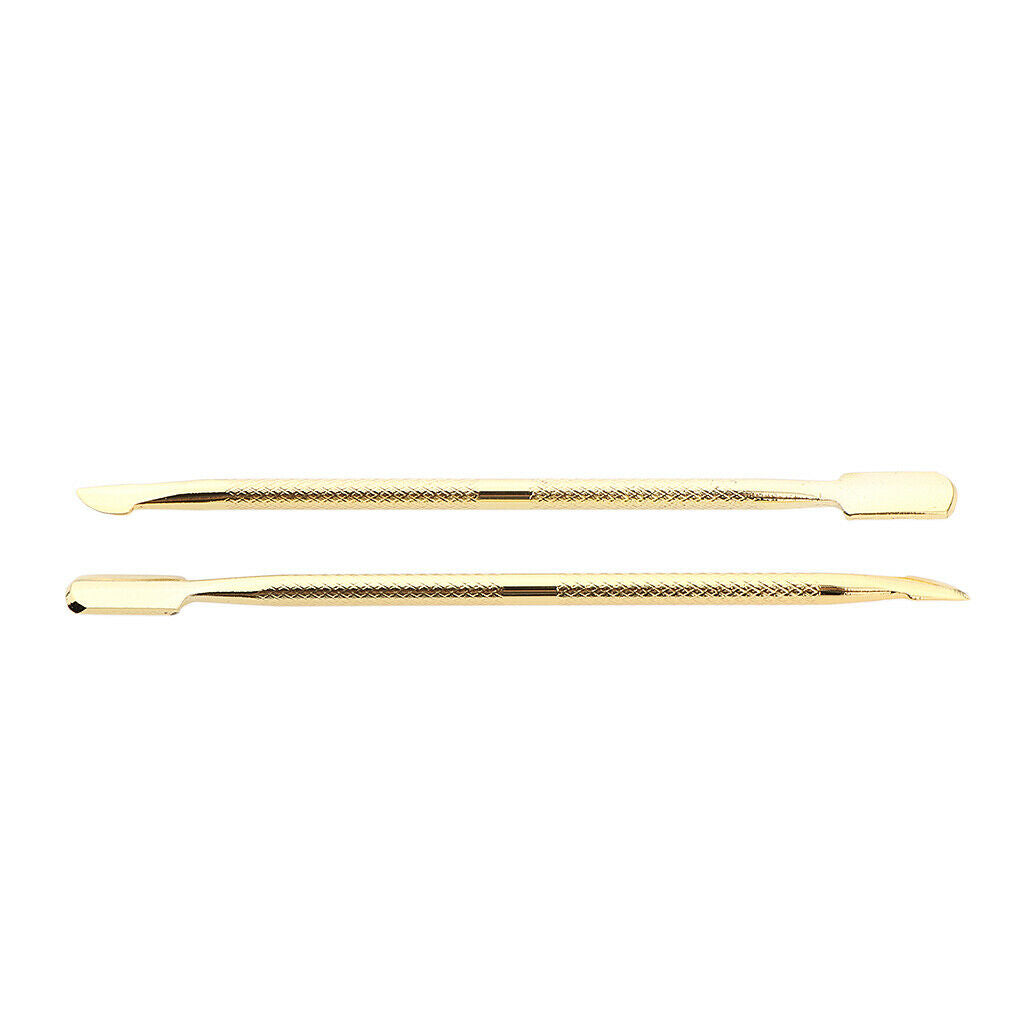 2 Pieces Cuticle Pusher Trimmer Remover Pedicure Manicure Nail Care Tool