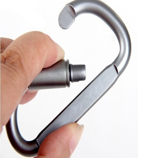 Lots 10 PCS D Shaped Carabiners Keychain Backpack Buckle Aluminum Alloy Outdoor