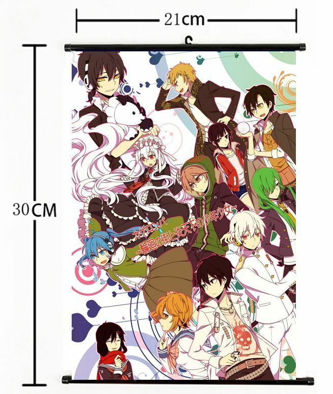 Anime Kagerou Project / Mekaku City Actors Wall Poster Scroll Home Decor 742