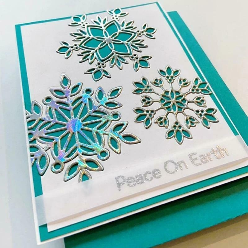 Snowflake Metal Cutting Dies Stencil Scrapbooking DIY Album Paper Embossing