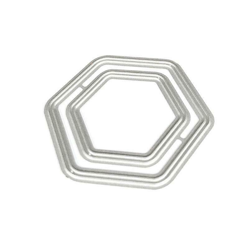 Polygon Frame Metal Cutting Dies Stencil DIY Scrapbooking Album Stamp Paper Card