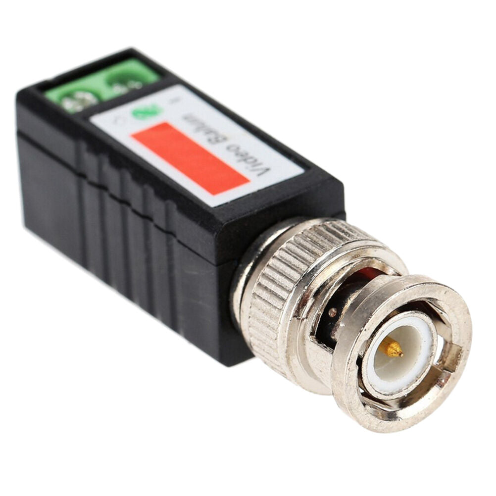 1x Coax CAT5 CCTV Camera Passive BNC Video Balun to UTP Connector Transcei.l8