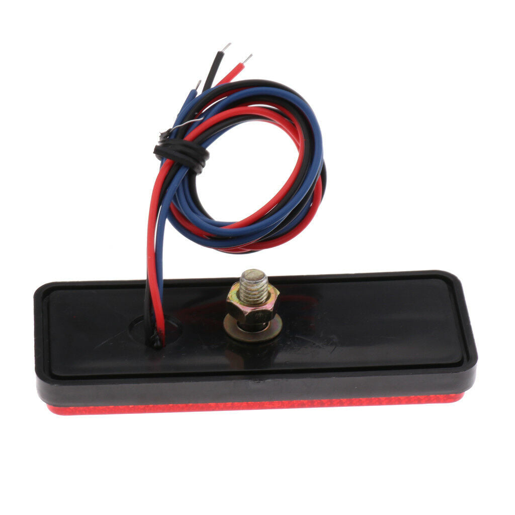 Car Motorcycle LED Reflector Brake Light Warning Lamp Conversion Kit Red