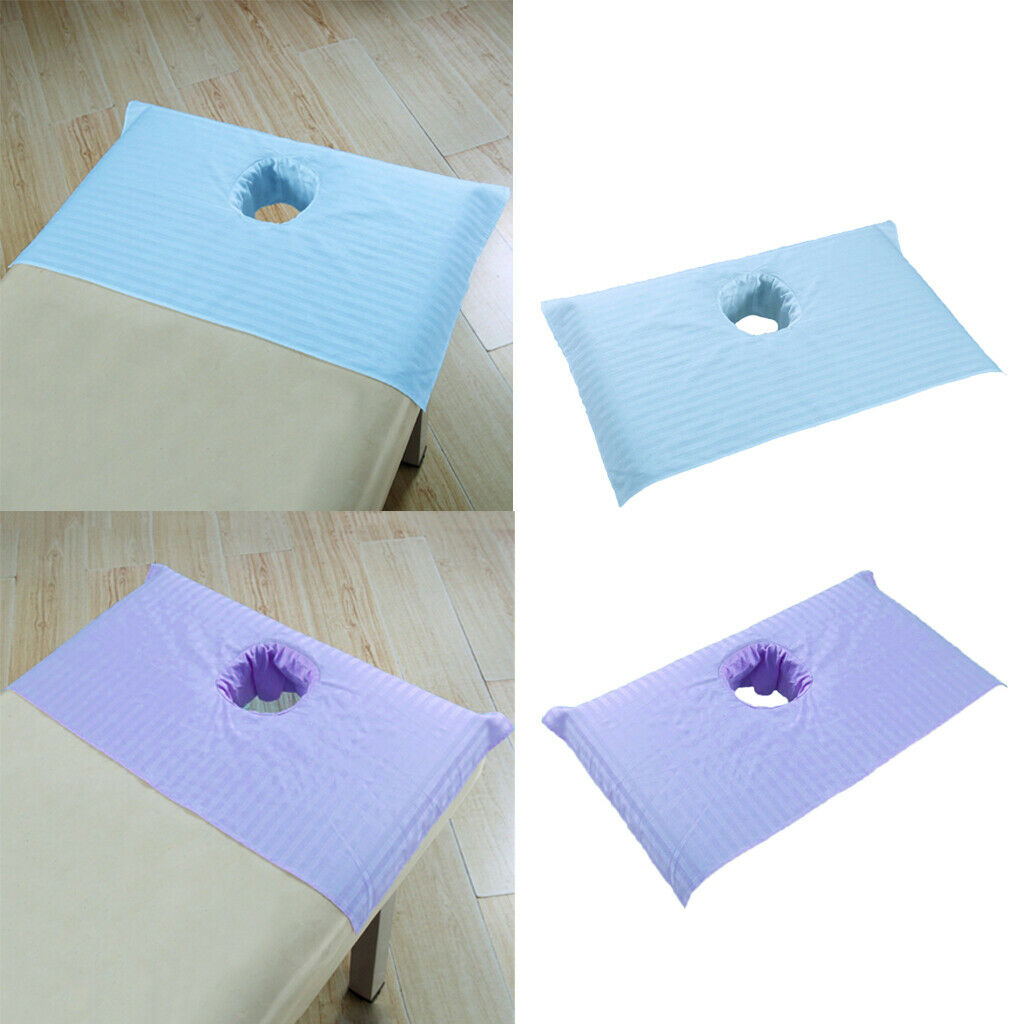 2pcs Durable Cotton Beauty Massage Bed Table Cover Sheet - 75x55cm