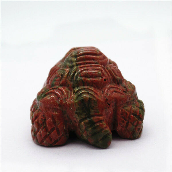 50x33x25mm Natural Unakite Jasper Carved Sea Turtle Decoration Statue HH7939