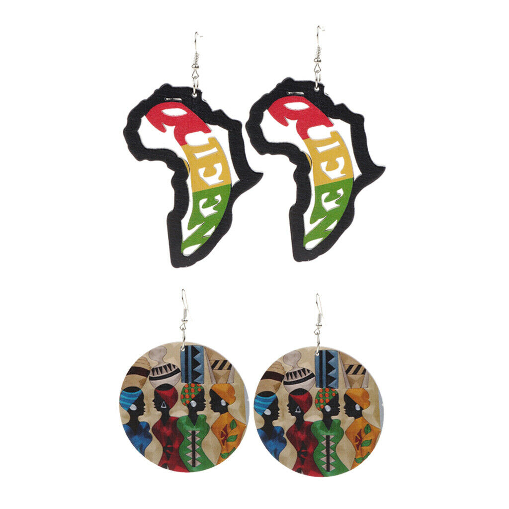 Natural African European Earrings Personalized Cool Girl Jewelry Charm Gift