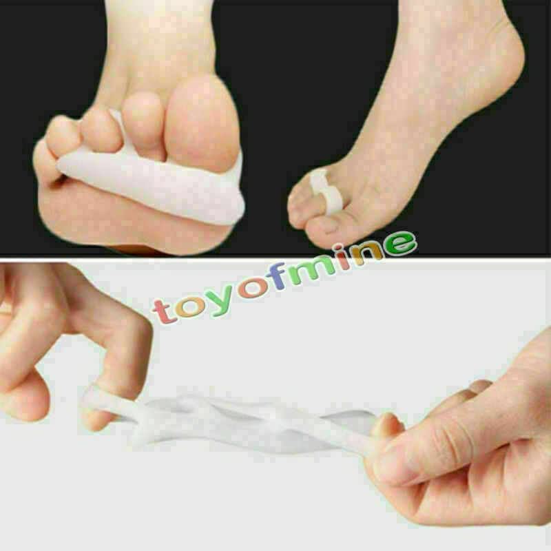 1 Pair Soft Gel Separator Hammer Toe Claw Mallet Straightener Foot Pain Relief