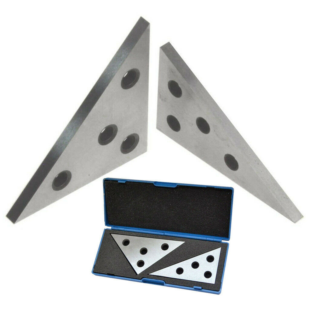 2Pcs/Set High Precision Angle block with 45/45/90 degree and 30/60/90 degree