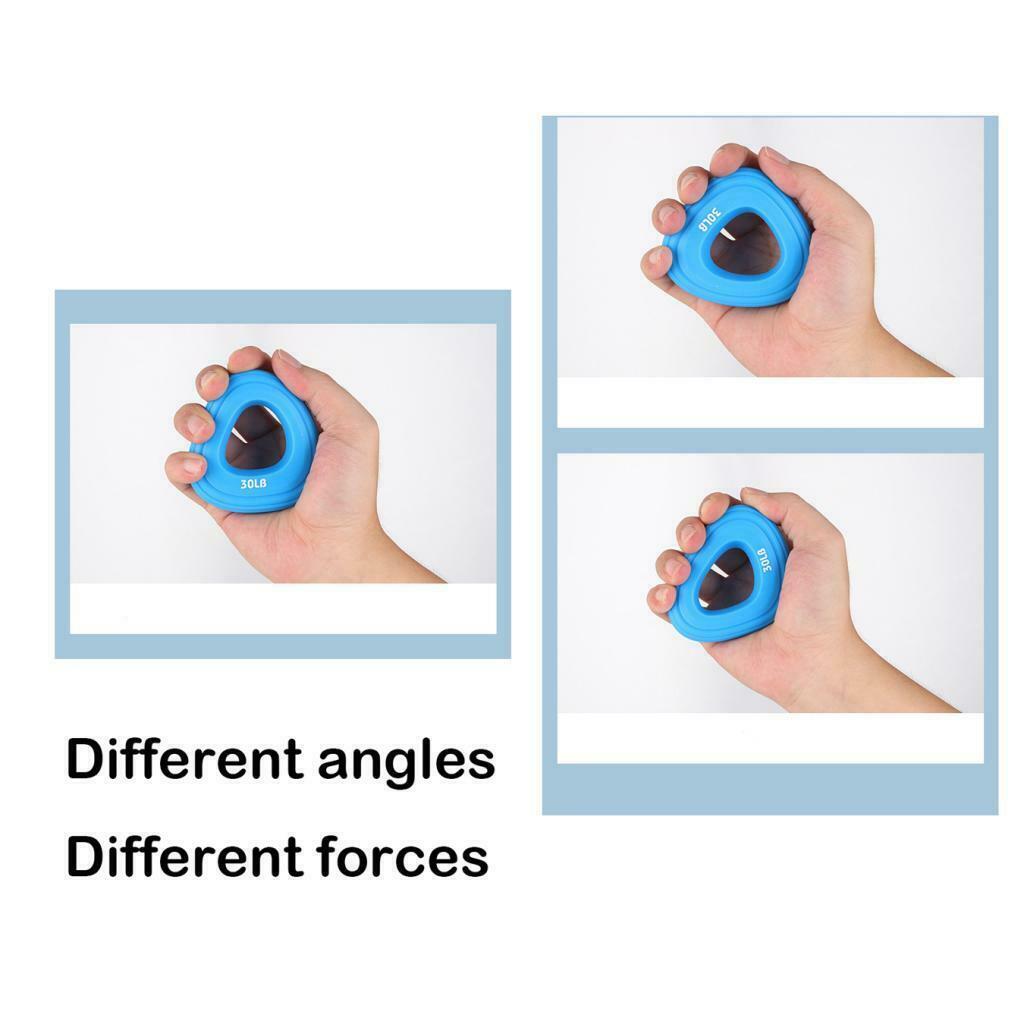 30LB Finger Forearm Wrist Gripper Ring Muscle Power Training Exerciser Pink
