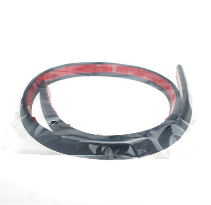 4M Car Door Edge Sloping D Type Weatherstrip Noise Insulation Sealing Strip Trim