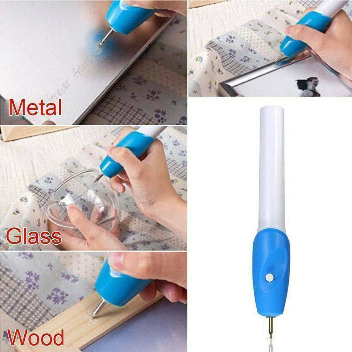 DIY Electric Engraving Engraver Pen Carve-Tool For Jewellery Wood Metal Glass US